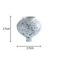 Axyaa Blue White Porcelain Vase: Elegant Table Decor Flowers Arrangement Aesthetic Classic