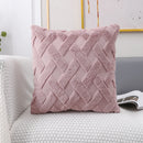 Axyaa Soft Fluffy Geometric Pattern Cushion Cover 45x45cm Home Décor Sofa Living Room