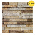 Axyaa 3D Faux Stone Tile Sticker for Kitchen and Bathroom Walls
