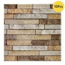 Axyaa 3D Faux Stone Tile Sticker for Kitchen and Bathroom Walls