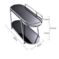 Axyaa Acrylic Double-Layer Makeup Organizer & Storage Shelf for Bathroom, Kitchen & Countertop