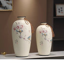Axyaa Chinese Style Sofa Set with Vases - High-End Décor for Living Room & Dining Area