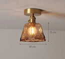 Axyaa Modern Glass Shade Ceiling Lights with E27 Holder