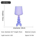 Axyaa Designer Acrylic Glass Wine Glass Lamp for Exhibition Halls, Living Rooms, Bedrooms