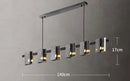 Axyaa Glass Pendant Chandelier for Nordic Decor Dining Room Lighting