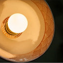 Axyaa Vintage Ceramic Pendant Light with Knob Switch and LED Copper Finish