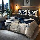 Axyaa Animal Butterflies Brushed Polyester Duvet Cover Set
