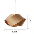 Axyaa Japanese Style Wooden Pendant Light for Living Room, Bedroom, Dining Table