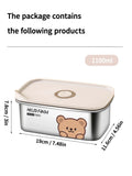 Axyaa Stainless Steel Food Storage Container Box for Fruits and Vegetables