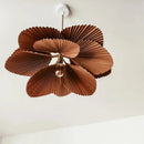 Axyaa Wabi-sabi Paper LED Ceiling Chandelier Retro Home Decor Petal Ceiling Lamp