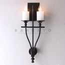 Axyaa Marble Carved Vintage Country Wall Lamp Living Room Bedroom LED Sconce