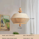 Axyaa Cotton Thread Pendant Lights Modern LED Ceiling Chandelier, Bedroom Hang Lamp