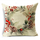 Axyaa Merry Christmas Linen Pillow Case 18*18in