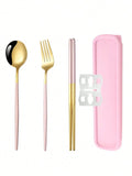 Axyaa Stainless Steel Cutlery Set with Storage Box - 3 Pieces