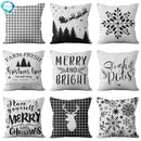Axyaa Christmas Plaid Pillow Cover Set