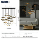 Axyaa Retro Wood Staircase Island Pendant Light