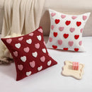 Axyaa Heart Embroidery Pillow Cover for Sofa Living Room Decor