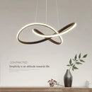 Axyaa LED Pendant Chandelier with Remote Control for Home Dining Kitchen Bar