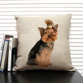 Axyaa Dog Pattern Cushion Cover for Family Sofa and Car Decoration