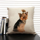 Axyaa Dog Pattern Cushion Cover for Family Sofa and Car Decoration