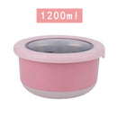 Axyaa Stainless Steel Food Sealing Bowl with Lid - Fresh-keeping Lunch Box