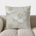 Axyaa Floral Pearl Accent Throw Pillow Coral Sofa Bedroom Car Cushion Cover