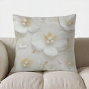 Axyaa Floral Pearl Accent Throw Pillow Coral Sofa Bedroom Car Cushion Cover