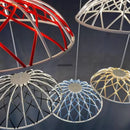 Axyaa SKynest Rope LED Chandelier: Circular Woven Design for Living Room & Restaurant