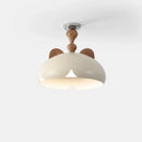 Axyaa Little Bear Wood Ceiling Chandelier LED Ceiling Light - Vintage Style