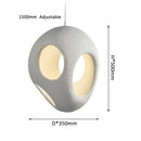 Nordic Handmade Three Hole Polystyrene Droplight by Axyaa