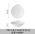 Axyaa Black Gold-Plated Tableware Set: Salad Bowl, Dessert Plate, Soup Plate