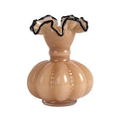 Axyaa Fenton Gradient Glass Vase, Pink Purple, Romantic French Style