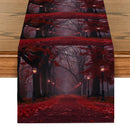 Axyaa Maple Road Lights Table Runner for Kitchen Dining Decor