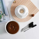 Axyaa Ceramic Heated Melting Cup | Desktop Decor | Luxury Hot Pot Mug