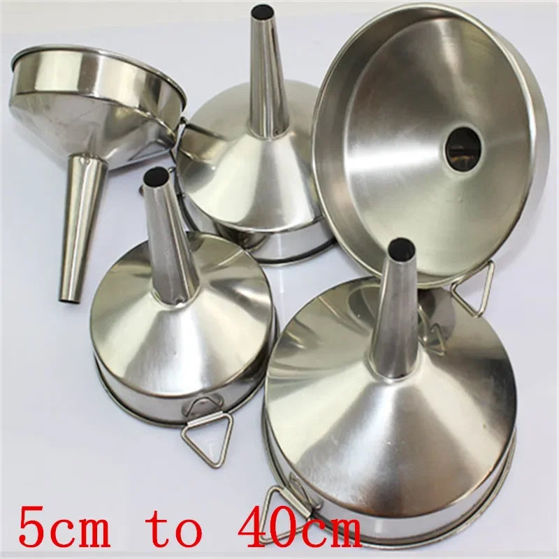 Axya Stainless Steel Funnel with Detachable Filter for Canning and Cooking