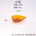 Axyaa Glass Water Drop Fruit Bowl Dessert Plate 300ml