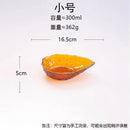 Axyaa Glass Water Drop Fruit Bowl Dessert Plate 300ml