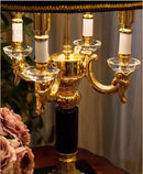 Axyaa Black Crystal Table Lamp: High-Quality Luxury Bedroom Decor