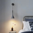 Axya Modern LED Wall Lamp for Bedroom Decor Black Grey Background Lights