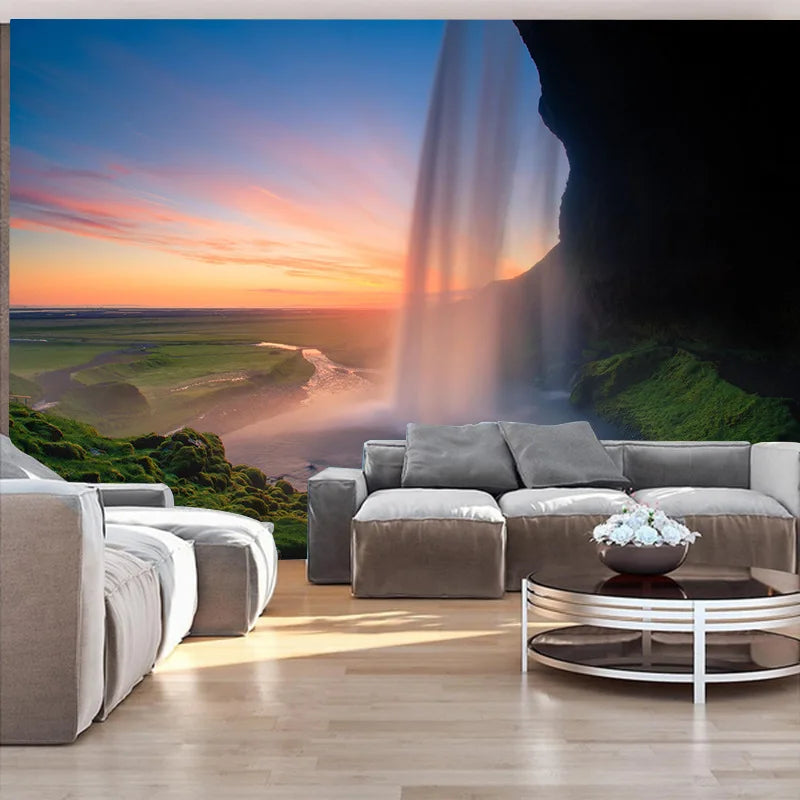 Axyaa Nature Wall Art for Home Decor - Mountains, Rivers, Landscapes, Waterfalls, Forests & Lakes