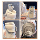 Axyaa 750ml Stainless Steel Thermos Flask with Tea Filter & Straw - Gift Item