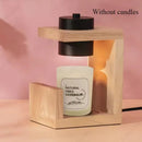 Axyaa Nordic Wood Aromatherapy Candle Lamp LED Desk Lamp