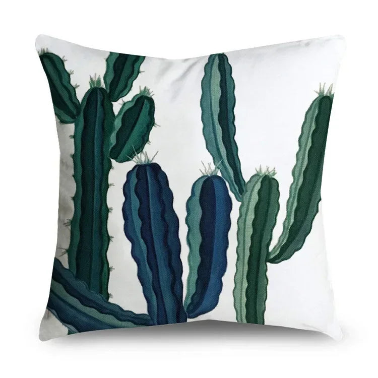 Axyaa Tropical Plant Leaves Pillowcase 45*45cm
