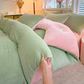 Axyaa Milk Velvet High Gram Duvet Cover - Thick & Warm Large Double Bedding