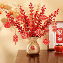 Axyaa Fruit Money Bag Vase with Artificial Flowers Bouquet - Home Décor Craft