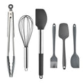 Axyaa 8-Piece Silicone Kitchen Utensil Set Stainless Steel Cooking Tools