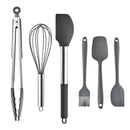 Axyaa 8-Piece Silicone Kitchen Utensil Set Stainless Steel Cooking Tools