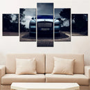 Axyaa Black Badge Racing Car Wall Art Home Decor Print Set