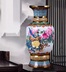 Axyaa Chinese Ceramic Enamel Vase for TV Cabinet and Desktop Decoration