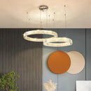 Axyaa Crystal Chandeliers: Modern LED Ceiling Lighting for Living Room